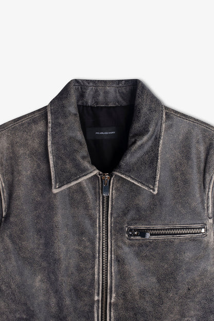 DISTRESSED BLOUSON JACKET